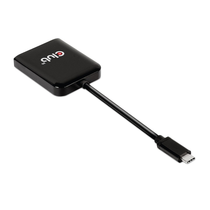Adaptador Club 3D USB-C a 2xDP 4K M/H Negro (CSV-1555)
