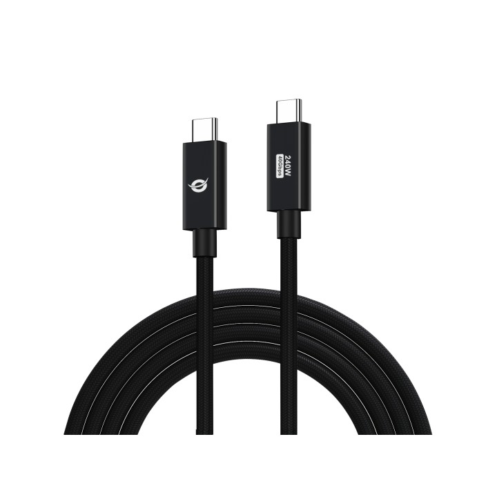 Cable CONCEPTRONIC USB-C M/M 240W 1.2m Negro(ETTA04B12)