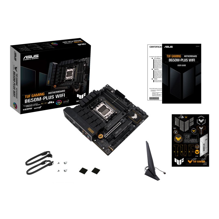 ASUS TUF GAMING B650M-PLUS WIFI: (AM5) 4DDR5 HDMI mATX