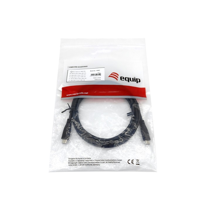 Cable EQUIP USB-C/M a USB/M 3m Negro (128888)