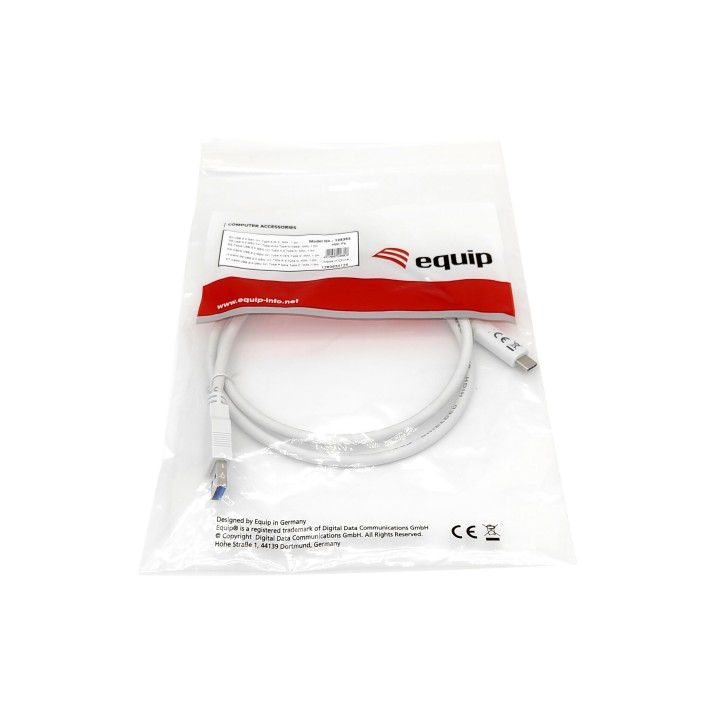 Cable EQUIP USB-A/M a USB-C/M 2m Blanco (EQ128364)