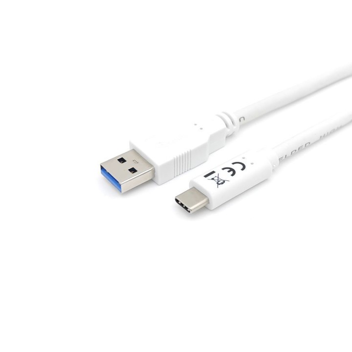 Cable EQUIP USB-A/M a USB-C/M 2m Blanco (EQ128364)