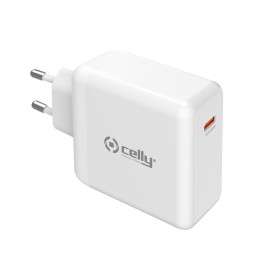 Cargador de Pared CELLY 65W 1xUSB Blanco (TC1C65WGANWH)