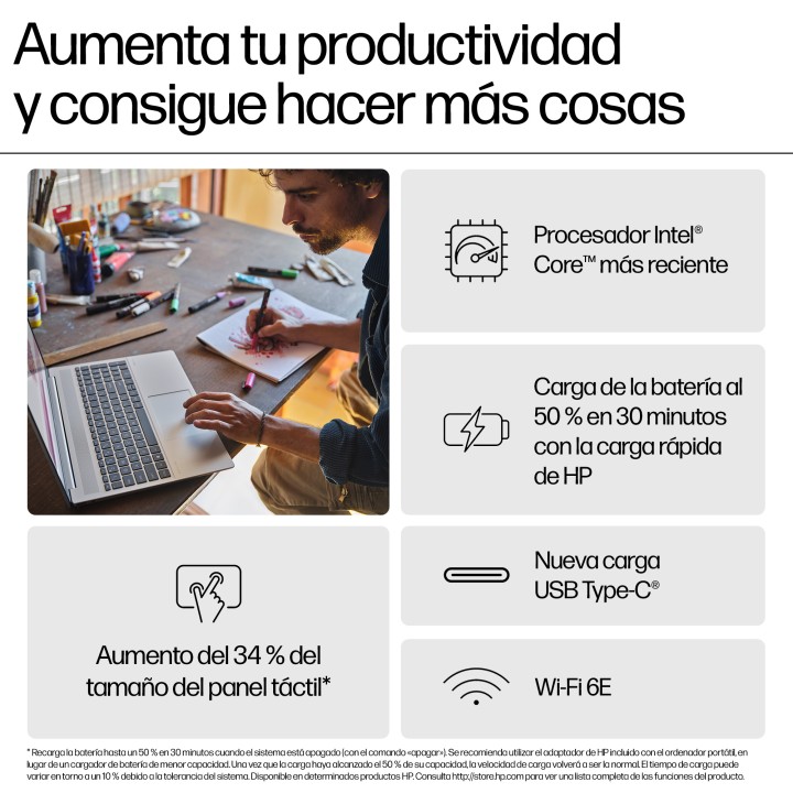 HP 16-af0023ns Ultra5 16Gb 512Gb 16" W11 Azul (A51S4EA)