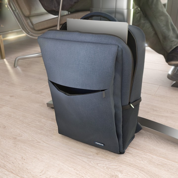 Mochila AISENS 17" Poliéster Azul (ASBG-BP082-BL)