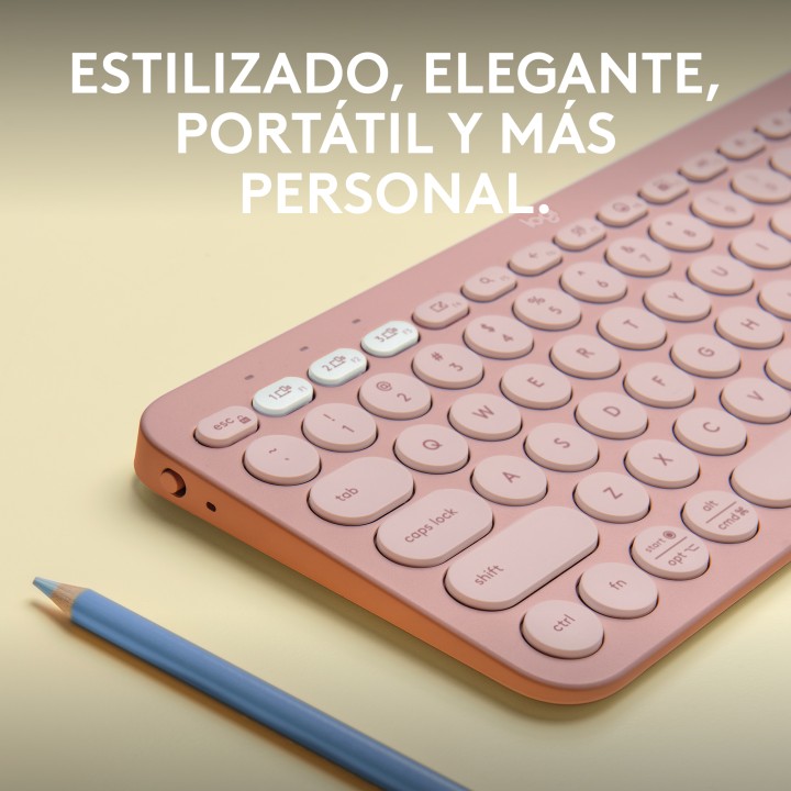 Teclado LOGITECH K380s BT Rosa (920-011829)