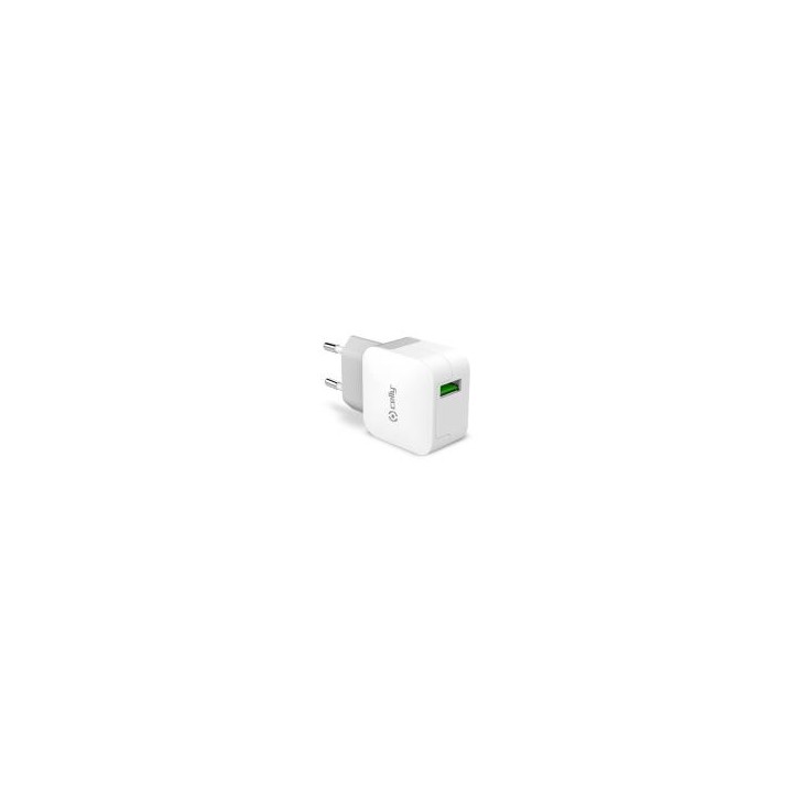 Cargador de Pared CELLY 1xUSB-A Blanco (TCUSBTURBO)