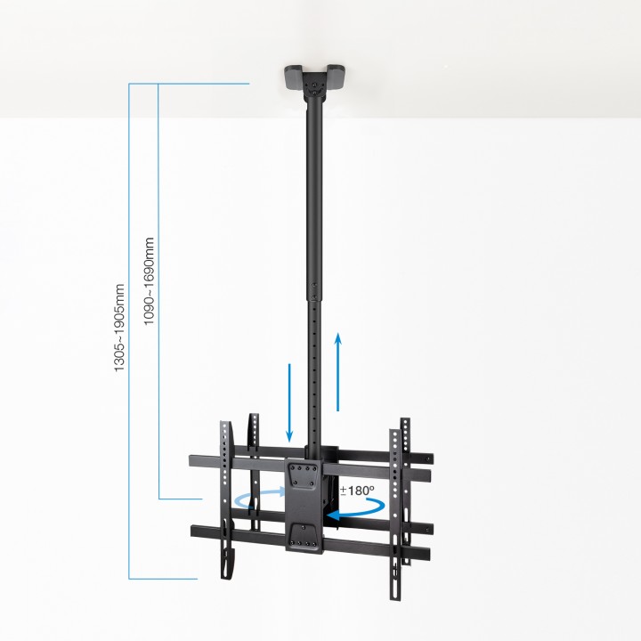 Soporte Techo TOOQ 43?-86? Gira/Inc (LPCE2286TSLI-XL-B)