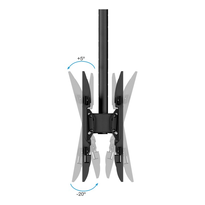 Soporte Techo TOOQ 43?-86? Gira/Inc (LPCE2286TSLI-XL-B)