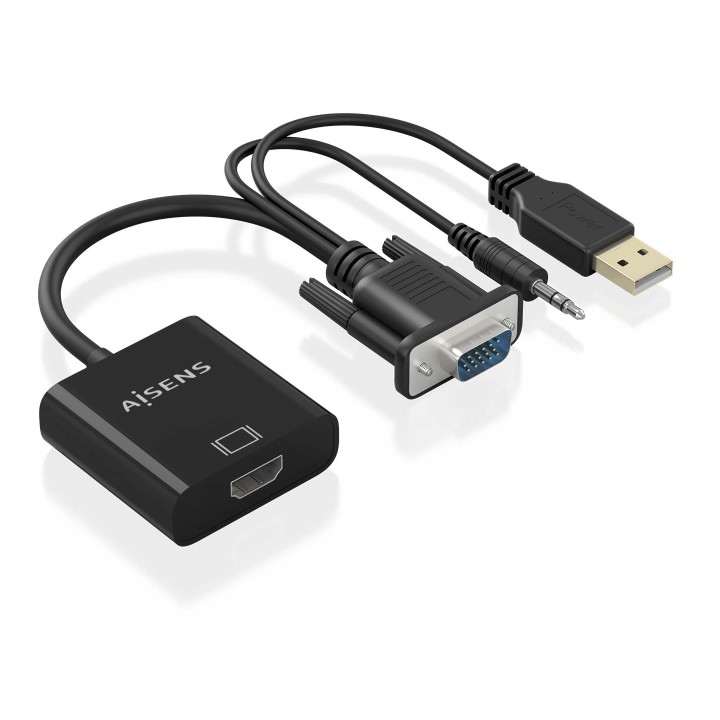 Conversor AISENS VGA/3.5mm/USB-A/M a HDMI/H(A115-0872)