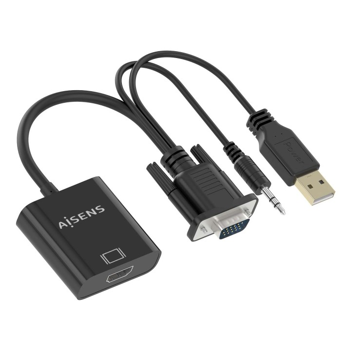 Conversor AISENS VGA/3.5mm/USB-A/M a HDMI/H(A115-0872)
