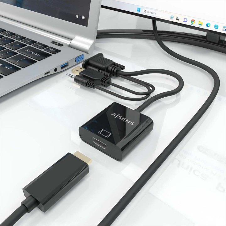Conversor AISENS VGA/3.5mm/USB-A/M a HDMI/H(A115-0872)