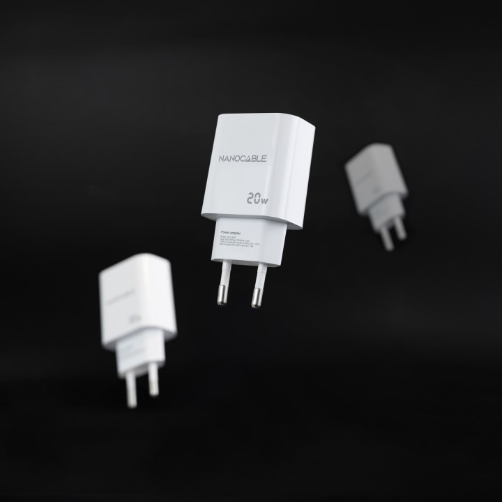 Cargador de Pared Nanocable USB-A/C Blanco (10.10.2007)