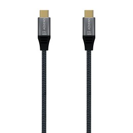 Cable AISENS USB-C 4/M a USB-C 4/M 0.6m Gris(A107-0670)