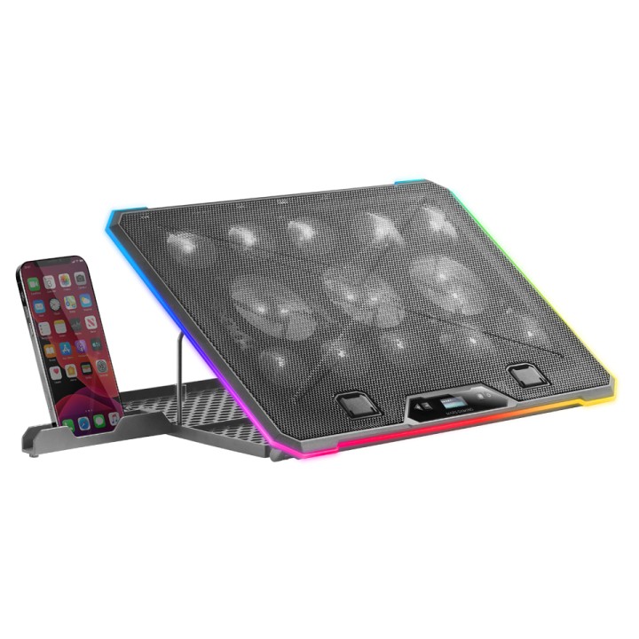 Base Refrigeración Mars Gaming 17" ARGB Negra (MNBC13)