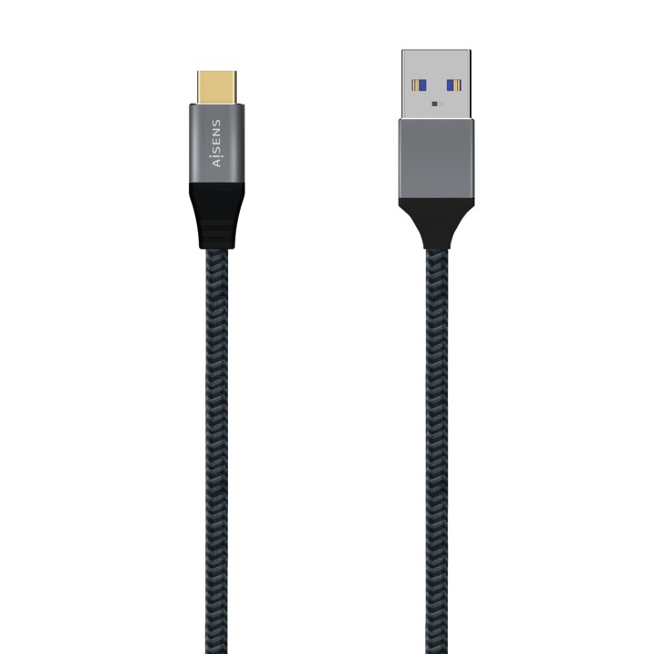 Cable AISENS USB-C/M a USB-A/M 1.5m Gris (A107-0632)