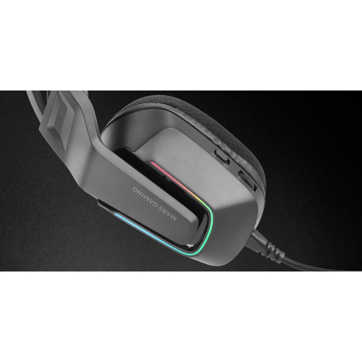Auric+Micro Mars Gaming FRGB 3.5mm USB Negro (MHSTRIKE)