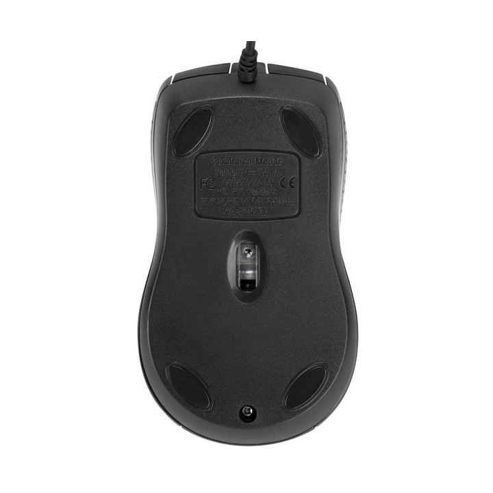 Ratón TARGUS Óptico USB-A 1000dpi Negro (AMU81AMGL)