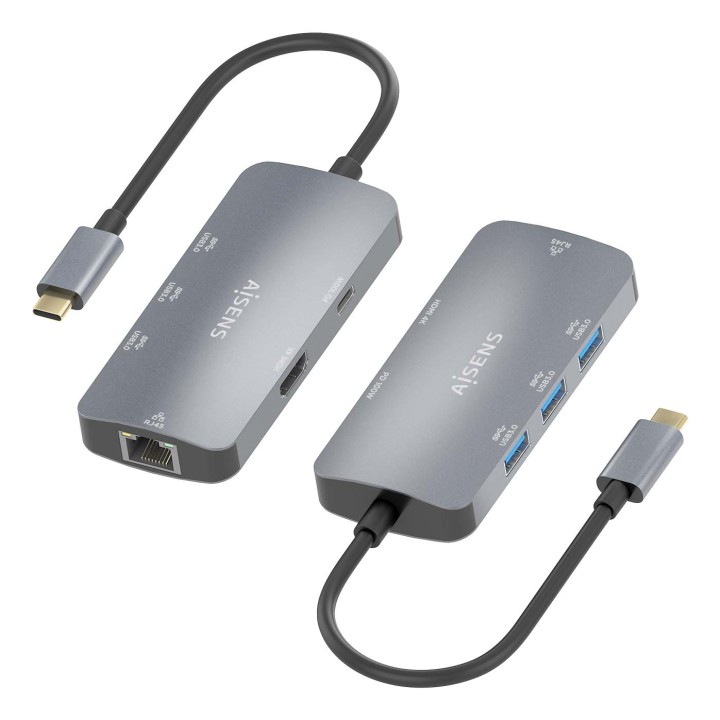 Dock AISENS USB-C a HDMI/USB/PD Gris (ASUC-6P019-GR)