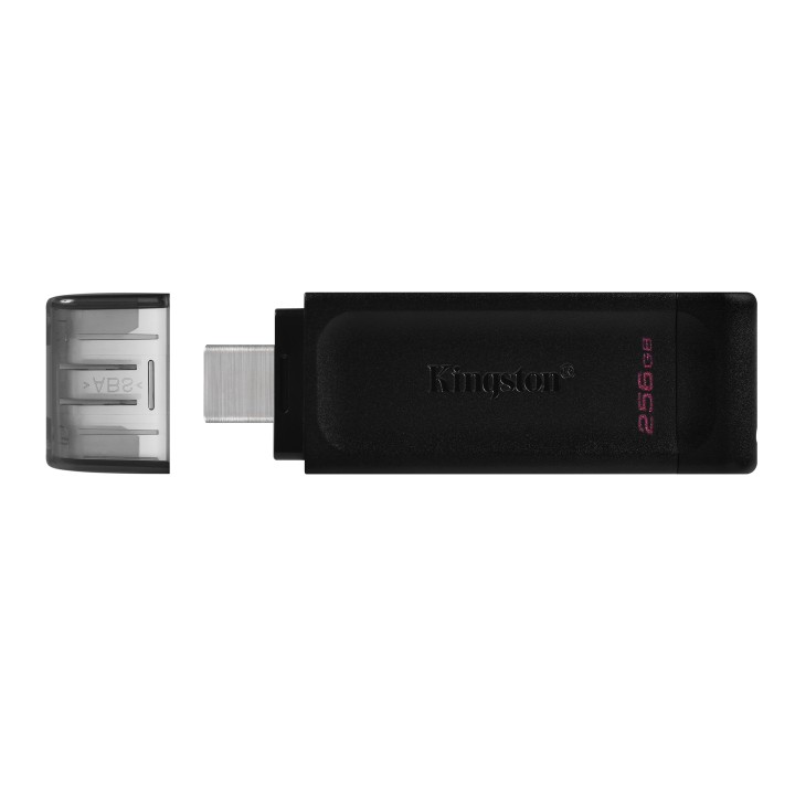 Pendrive Kingston DT 70 256Gb USB-C Negro (DT70/256GB)