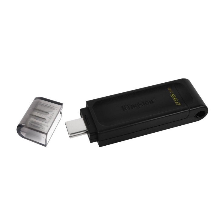Pendrive Kingston DT 70 256Gb USB-C Negro (DT70/256GB)
