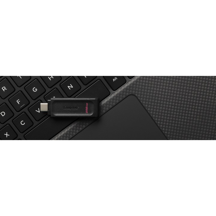Pendrive Kingston DT 70 256Gb USB-C Negro (DT70/256GB)