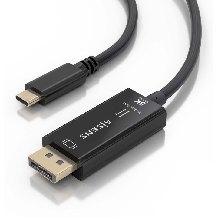 Conversor AISENS USB-C/M a DP/M 1.8m Negro (A109-0879)