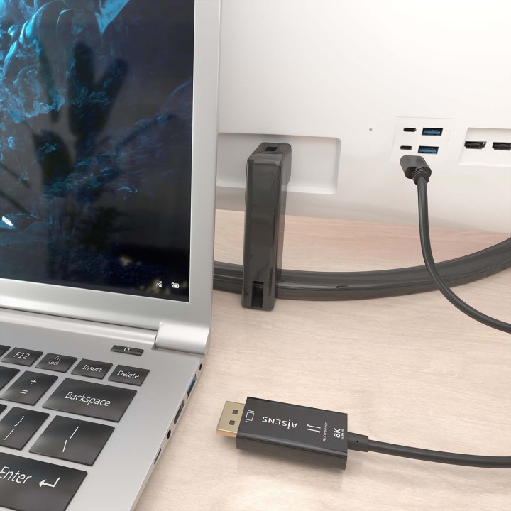 Conversor AISENS USB-C/M a DP/M 1.8m Negro (A109-0879)
