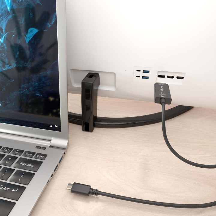 Conversor AISENS USB-C/M a DP/M 1.8m Negro (A109-0879)