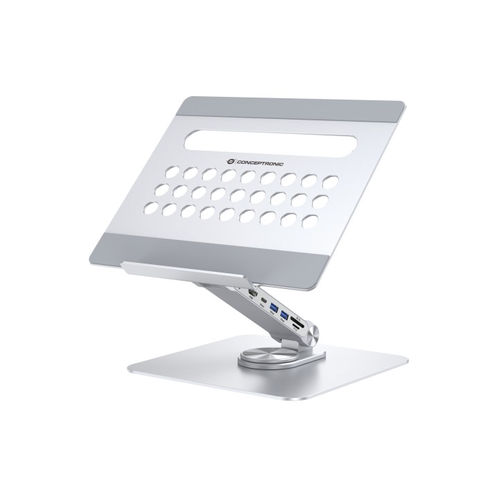 Dock Station CONCEPTRONIC con Soporte Plata (DONN27G)