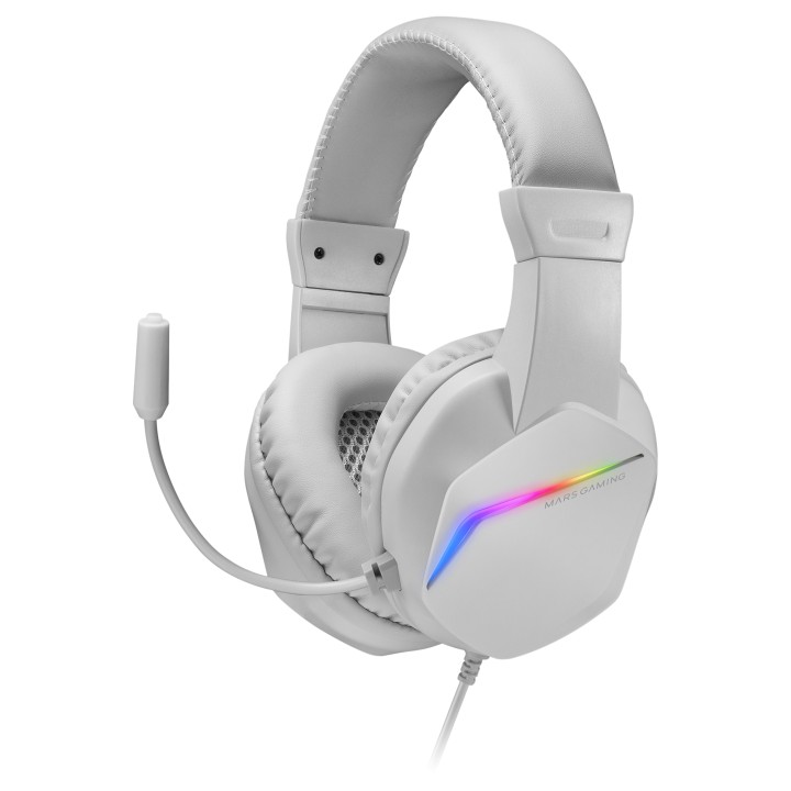 Auric+Micro Mars Gaming FRGB 3.5mm USB Blancos (MH122W)