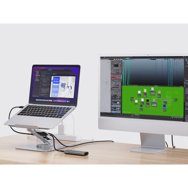 Dock Station CONCEPTRONIC con Soporte Plata (DONN27G)
