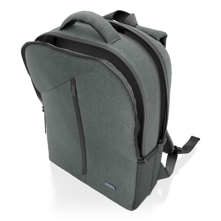 Mochila AISENS Poliéster 15.6" Gris (ASBG-BP084-GR)