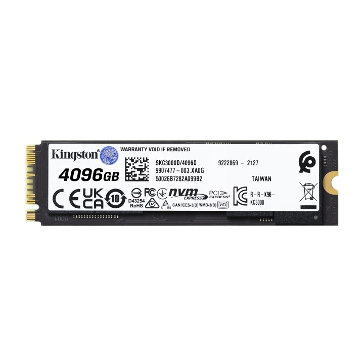 SSD Kingston KC3000 4Tb M.2 PCIe 4.0 (SKC3000D/4096G)