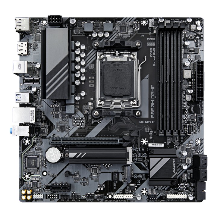GIGABYTE B650M D3HP: (AM5) 4DDR5 SATA3 USB HDMI DP mATX