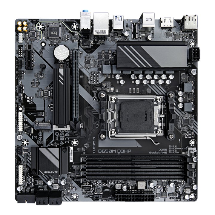 GIGABYTE B650M D3HP: (AM5) 4DDR5 SATA3 USB HDMI DP mATX
