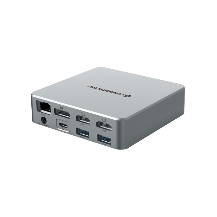 Dock CONCEPTRONIC USB-C a USB/HDMI/RJ45 Plata (DONN25G)