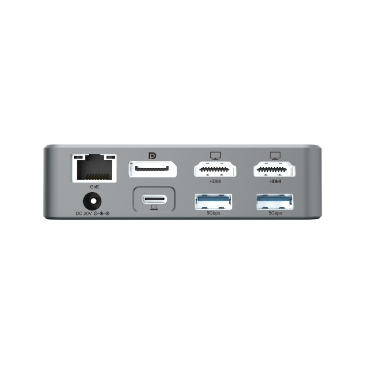 Dock CONCEPTRONIC USB-C a USB/HDMI/RJ45 Plata (DONN25G)