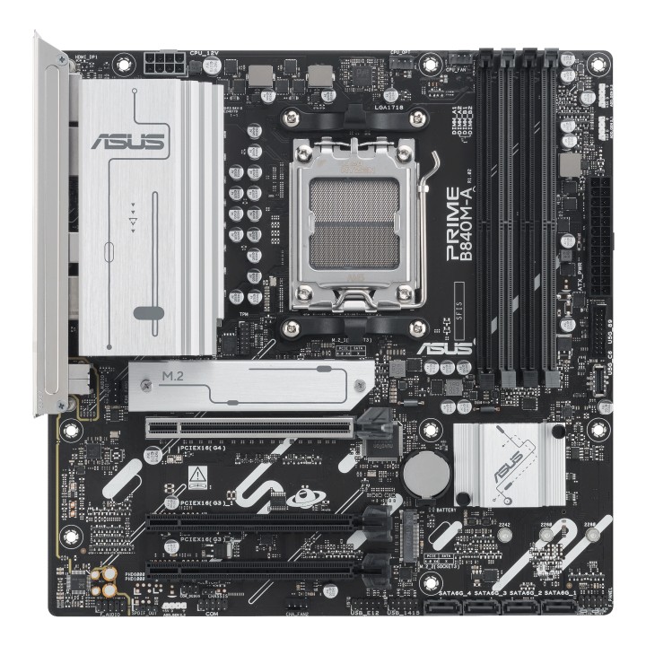 ASUS PRIME B840M-A-CSM: (AM5) 4DDR5 4SATA6 Usb-C HDMI
