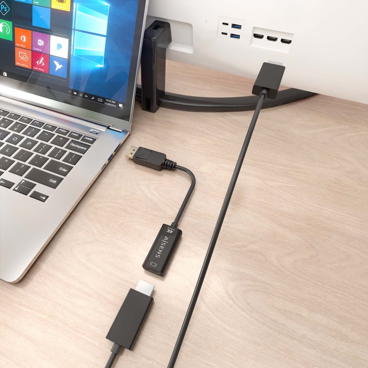 Conversor AISENS DP/M a HDMI/H 15cm Negro (A125-0905)