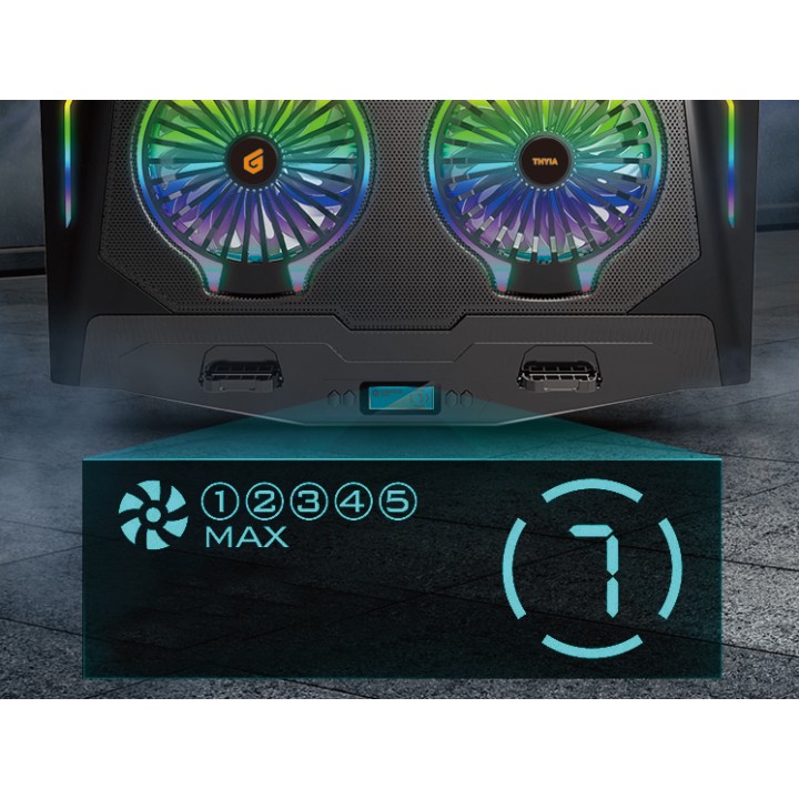 Base de Refrigeración CONCEPTRONIC RGB 17" (THYIA02B)