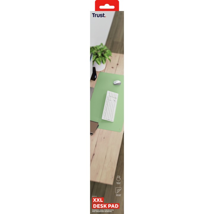 Alfombrilla Trust Benya XXL 90x43cm Verde (25481)