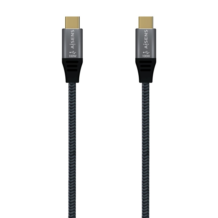 Cable AISENS USB-C 4/M a USB-C 4/M 1m Gris (A107-0671)