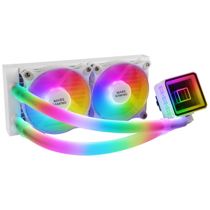 Ref. Líq. CPU Mars Gaming 500W ARGB Blanca(MLULTRA240W)