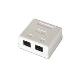Roseta AISENS RJ45 Cat6 UTP 2 Tomas Blanca (A139-0302)