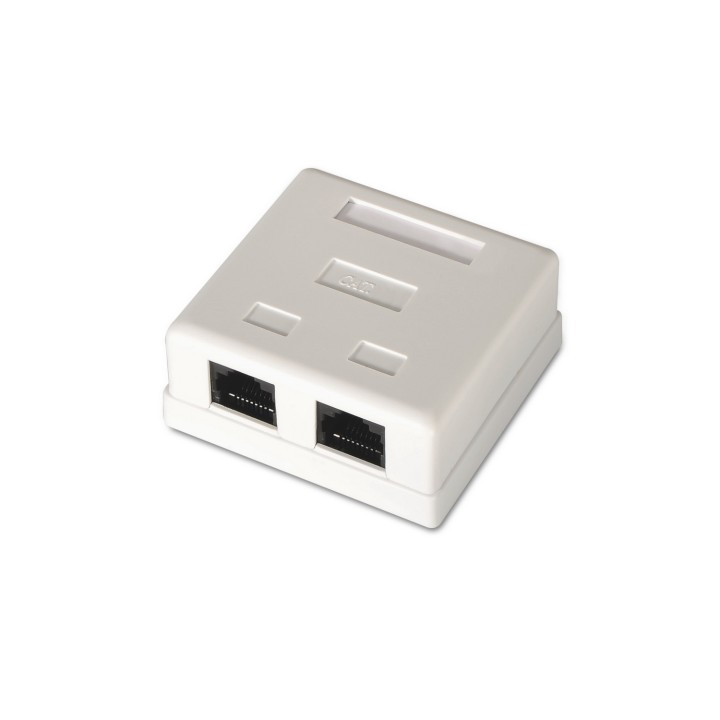 Roseta AISENS RJ45 Cat6 UTP 2 Tomas Blanca (A139-0302)