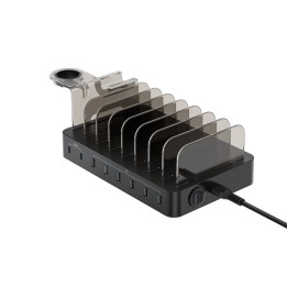 Estación de Carga CONCEPTRONIC 75W 8P Negra (OZUL02B)