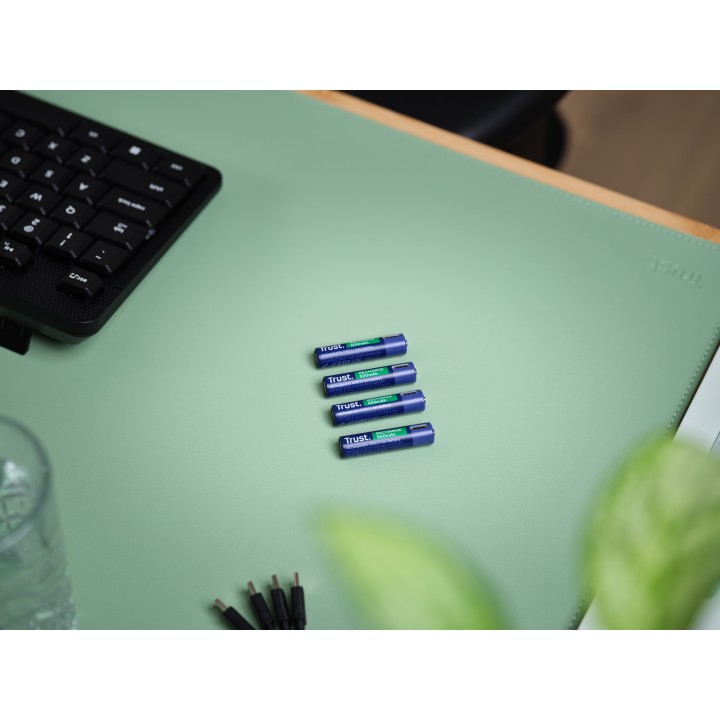 Pilas Recargables Trust AAA USBC-C Pack 4 Azul (25671)