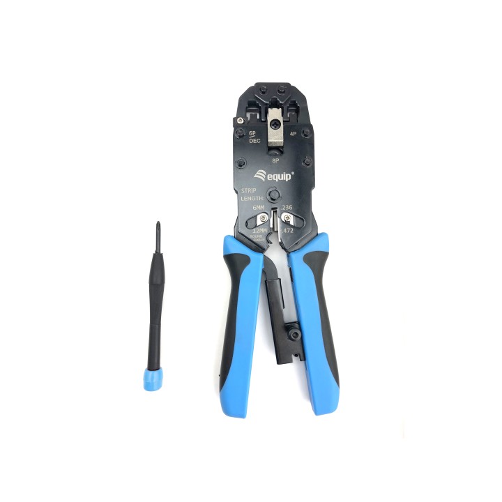 Crimpadora Profesional EQUIP RJ11-RJ12-RJ45 (EQ129409)