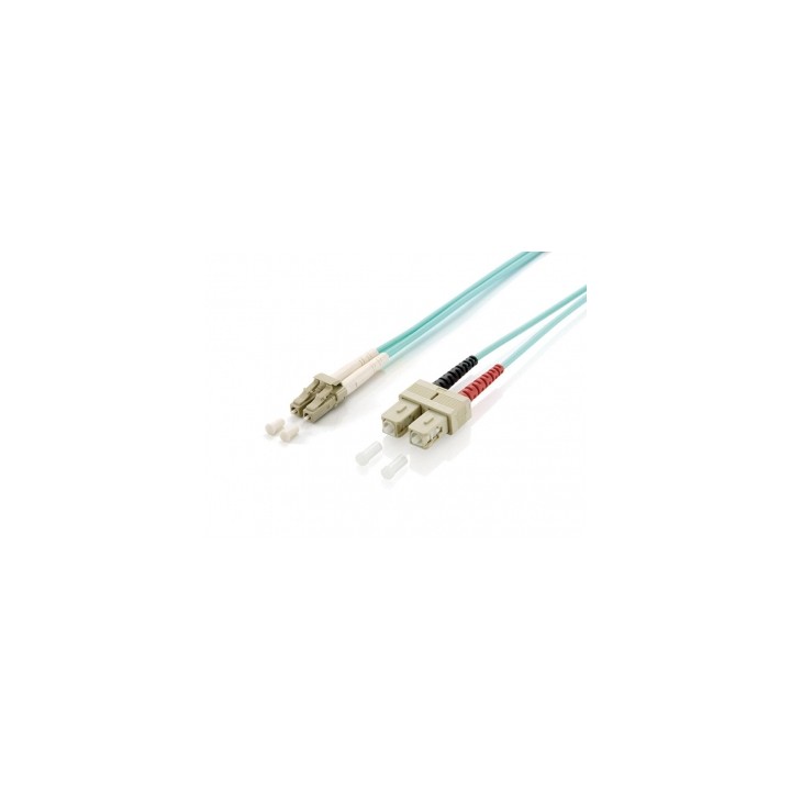 Fibra Óptica EQUIP SC/M a SC/M 10m Turquesa (EQ255316)